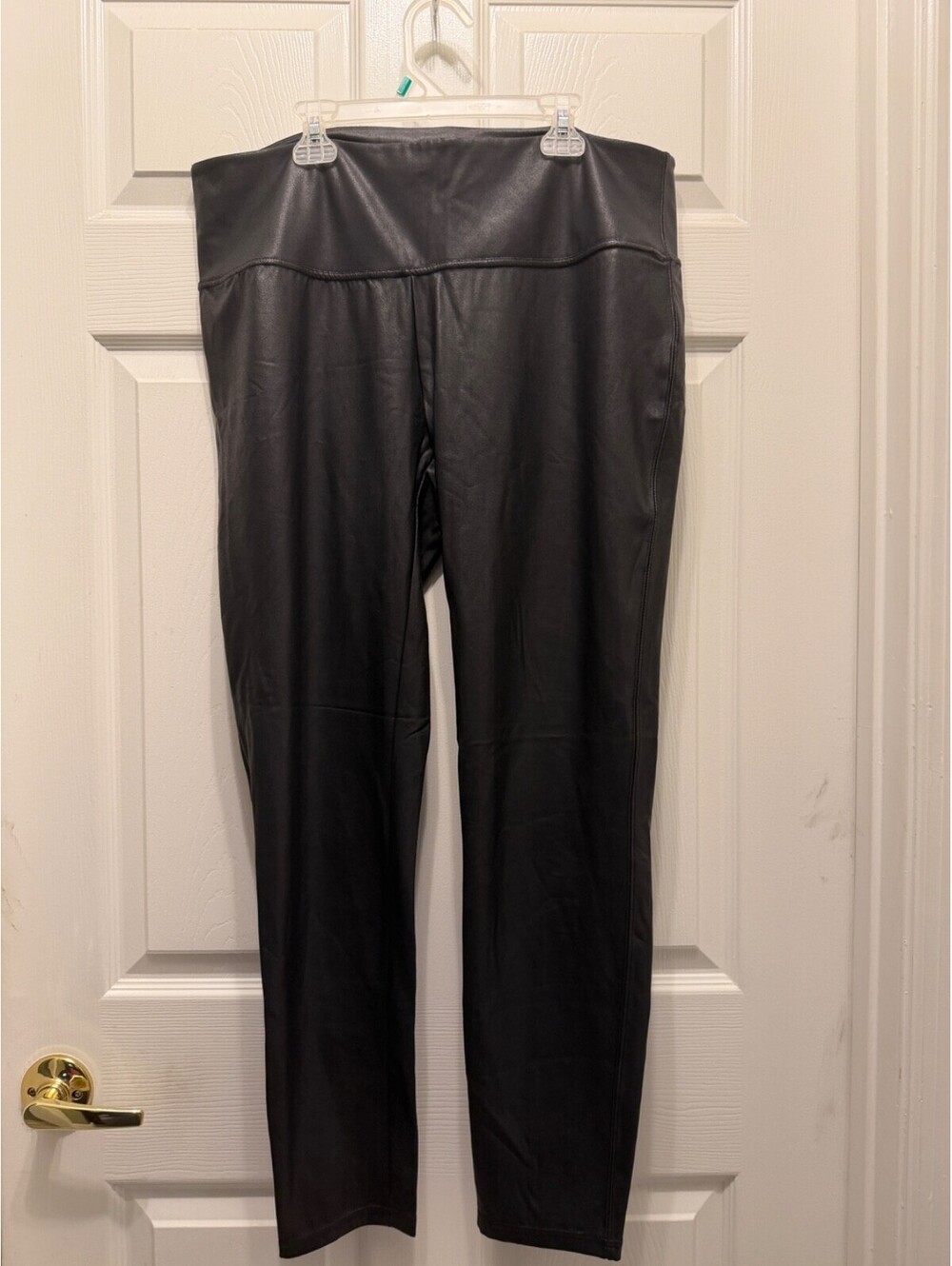 Time and Tru Black Faux Leather Leggings XXL